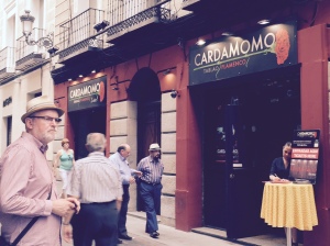 Barry Mitchell outside the Cardamomo Club, Madrid 2015.